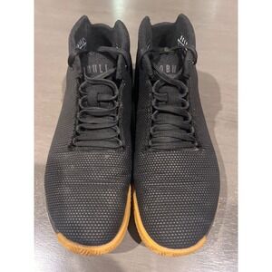 NOBULL‎ Black Outwork Super Fabric Gum Sole Mid Top Men's Trainers US Size 8